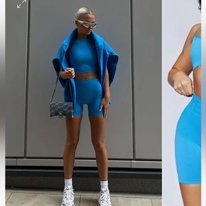 Danica Seamless Shorts - Blue (size is XS but fits like XXS)